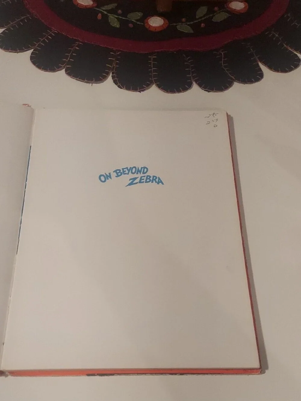 On Beyond Zebra! By Dr. Seuss - First Edition Hardcover Book